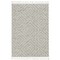 Homeroots 39 x 59 in. Polyester Zigzag Diamonds Area Rug with Fringe, Ivory & Grey 375684 - alternate 1